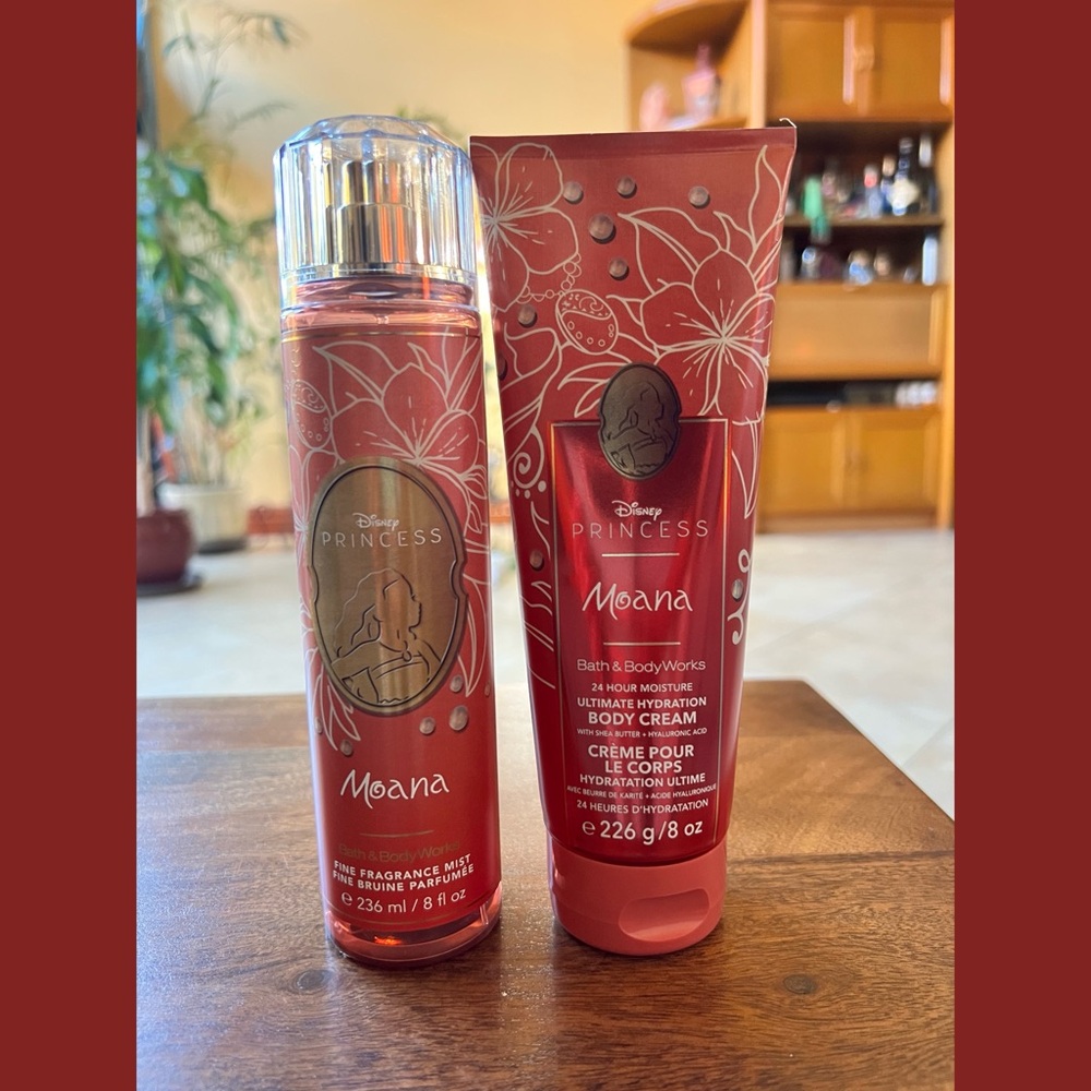 Bath & Body Works MOANA Fragrance Mist and Body Cream